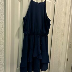 Navy blue cocktail dress